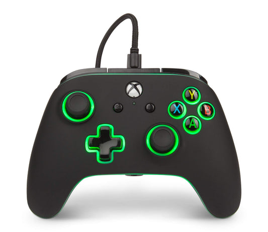 PowerA Spectra Enhanced Illuminated Wired Controller for Xbox One, gamepad, wired video game controller, gaming controller, Xbox One, works with Xbox