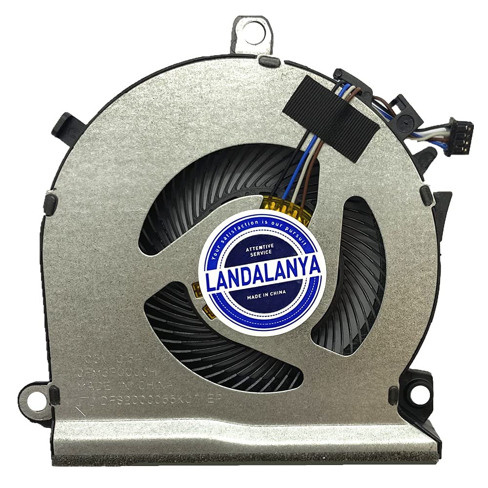 Landalanya CPU+GPU Cooling Fan for HP Pavilion Gaming 15-EC 15-ec0013dx 15-ec0751ms 15-ec0054ax 15-ec0010nr 15-ec0075ax 15-ec0001ne 15-ec0078ax