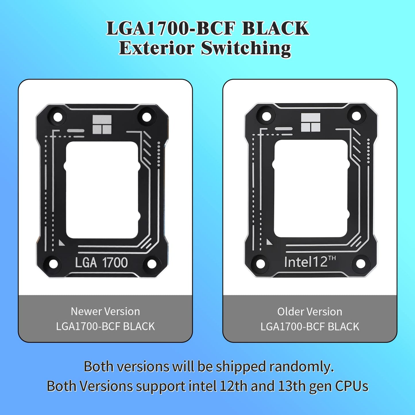 Thermalright LGA1700-BCF Black 12/13/14 Generation Intel Anti-Bending Fastener, Bending Type Pressure Plate, CPU Fixed Fastener, Full-Fitting Fixed