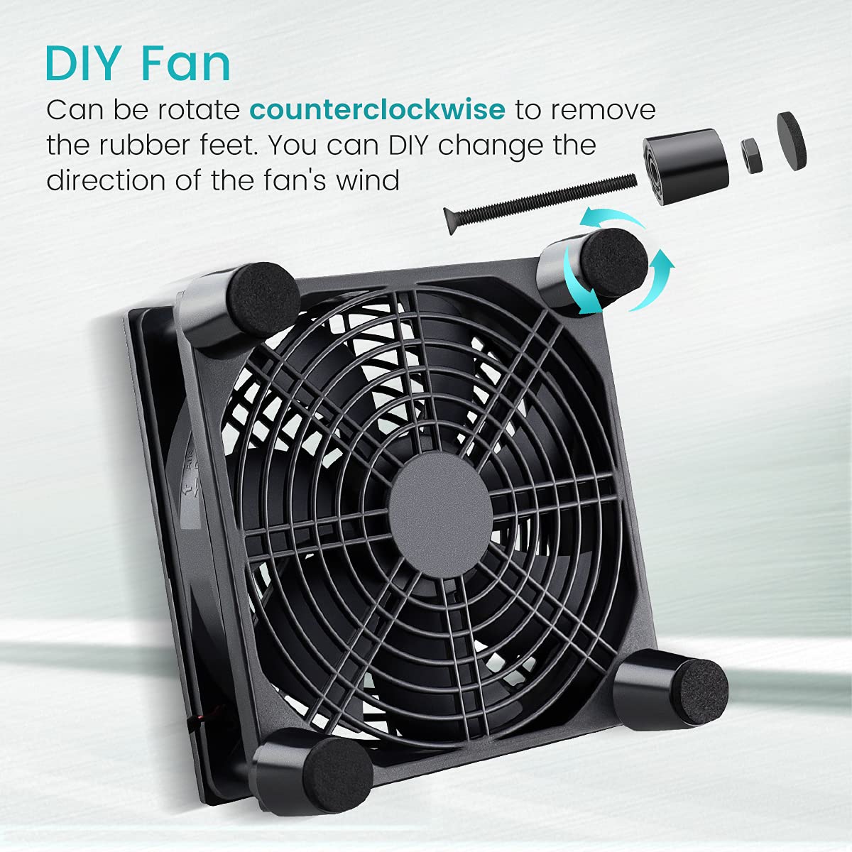 Wathai Cooling Case Fan for Receiver DVR Xbox TV Box Router 120mm x 25mm 5V USB Power