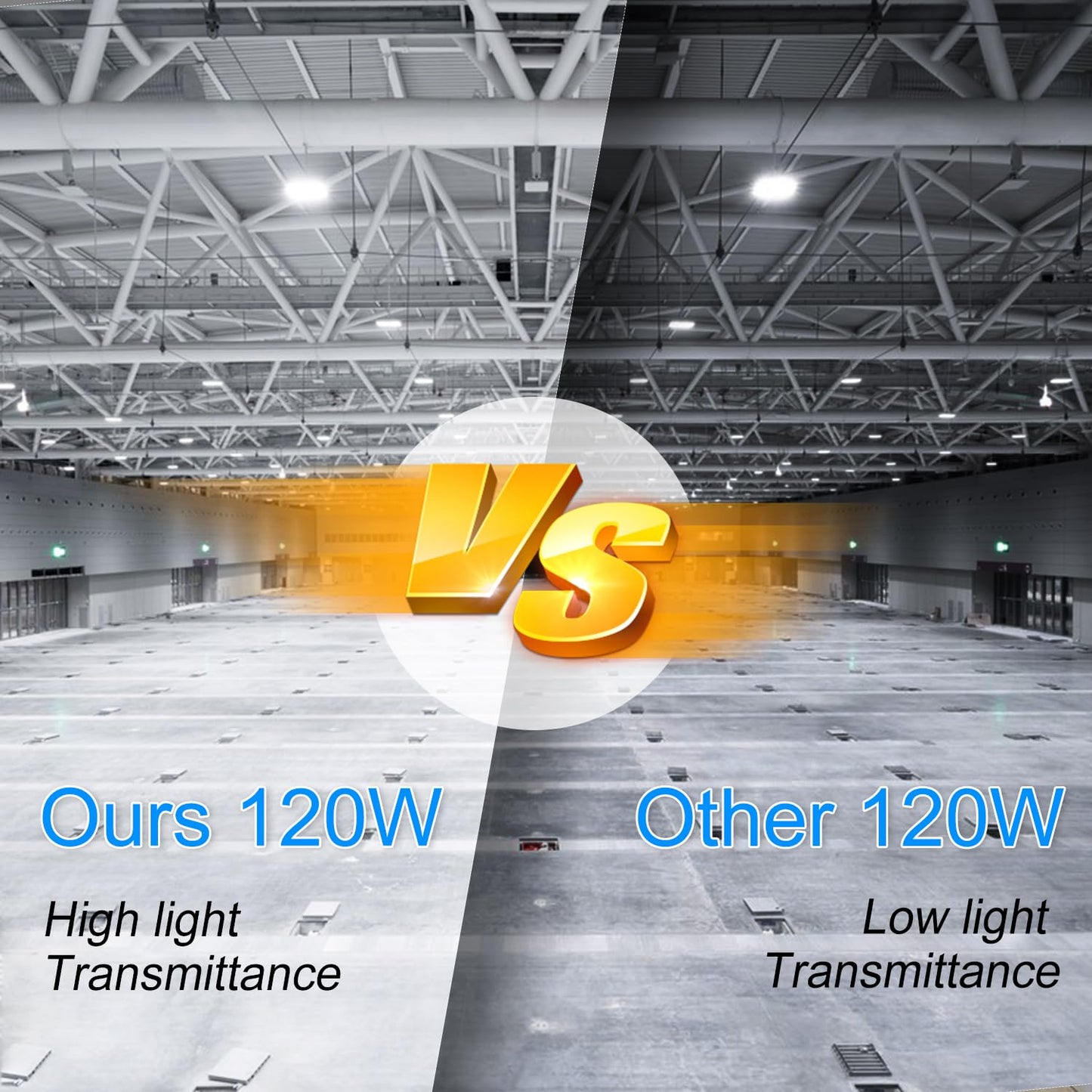 120W LED Corn Light Bulb 5000K Daylight 18000 Lumens Super Bright with Fan Radiator 1200W Equivalent E39/E40 Base LED Corn Bulb Suitable for outdoor