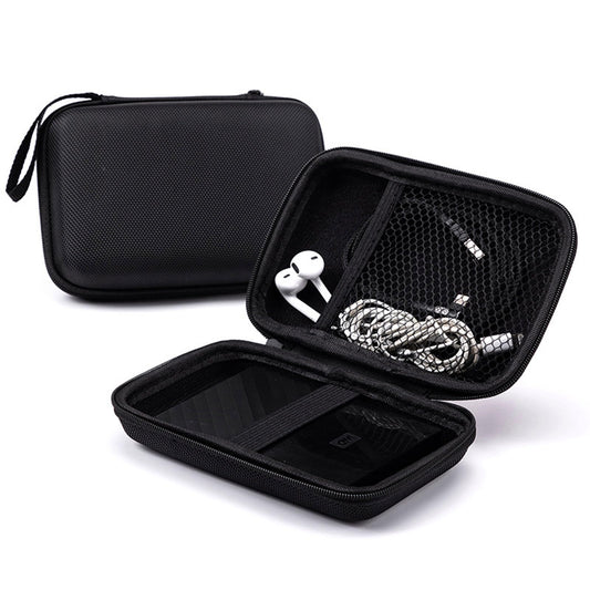 Verbstel External Hard Drive Portable Carrying Case Digital Gadget Case Waterproof Black