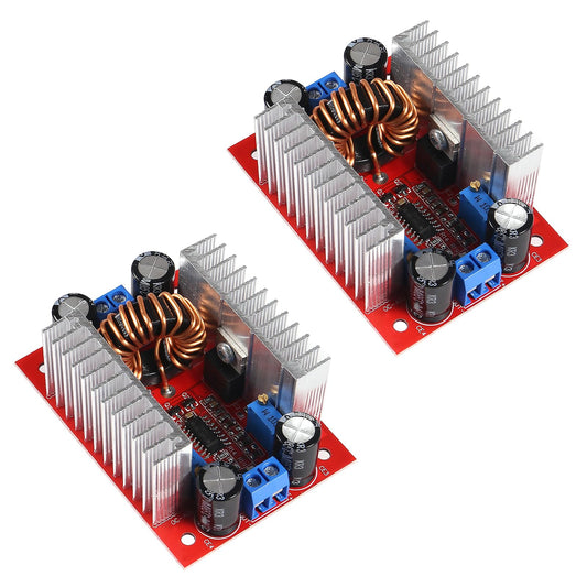 XIITIA 2pcs DC 400W 15A Step-up Boost Converter Constant Current Power Supply LED Driver DC8.5V-50V to DC10V-60V Voltage Charger Step Up Module…