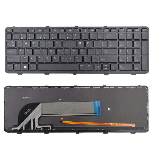 SUNMALL New Laptop Keyboard Replacement with Backlit Compatible with HP Probook 450 G0, 450 G1, 450 G2, 455 G1, 455 G2, 470 G0, 470 G1, 470 G2 Series