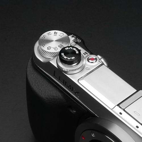 Gariz Metal XA-SBA4 Camera Sticker Type Soft Button for Sony, Fuji, Canon, Nikon, Lumix, Leica, Black
