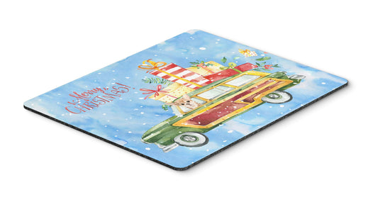 Caroline's Treasures CK2449MP Merry Christmas Chihuahua Mouse Pad, Hot Pad or Trivet for Home Office Gaming Working Computers Laptop Mouse