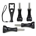 SOONSUN Thumbscrew Set 4pcs Long Thumb Screw Bolts and Wrench for GoPro Hero 13, 12, 11, 10, 9, 8, 7, 6, 5, 4, 3, Session, Max, Fusion, SJCAM, AKASO