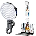 Selfie Light Clip with 68 LED, 3 Modes & 10-Level Brightness for Phone, iPad, Laptop - Rechargeable, Front & Back Clips for TikTok, Makeup, Vlog