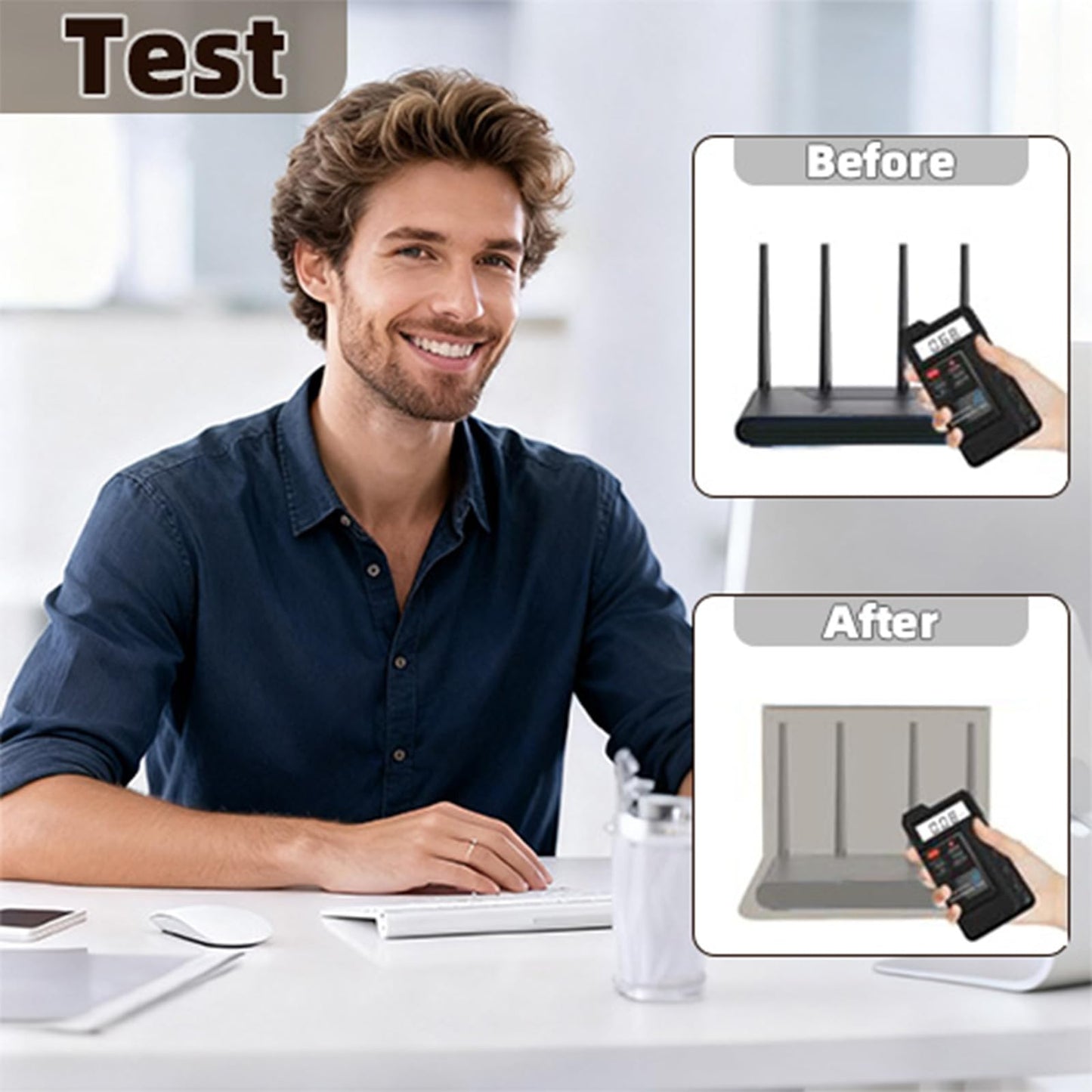 WiFi Router Cover, WiFi RF Blocking Wireless, Blocks 5G Protective Cover 13.7 x 15.7