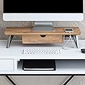 Anji Mountain Monitor Stand - Desktop Organizer & Laptop Riser, Ergonomic Monitor Riser, Space-Saving Monitor Stand for Desk, Durable Construction
