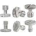 Camera Quick Release Screw LUORNG 3PCS 3/8 Inch and 3PCS 1/4 Inch Camera Quick Release Screw Tripod Screw Adapter Connecter DSLR Camera Rig