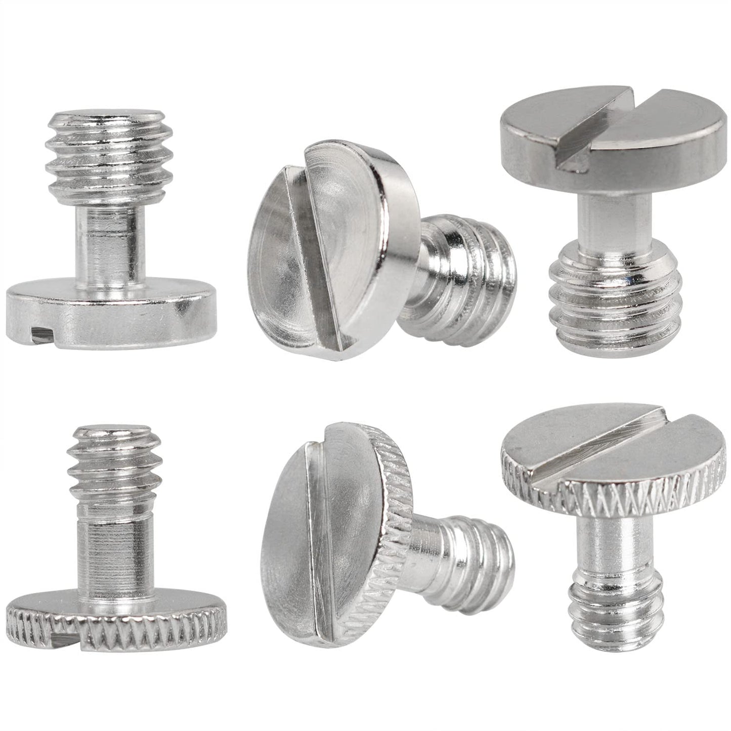 Camera Quick Release Screw LUORNG 3PCS 3/8 Inch and 3PCS 1/4 Inch Camera Quick Release Screw Tripod Screw Adapter Connecter DSLR Camera Rig
