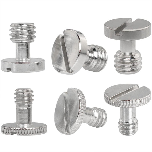Camera Quick Release Screw LUORNG 3PCS 3/8 Inch and 3PCS 1/4 Inch Camera Quick Release Screw Tripod Screw Adapter Connecter DSLR Camera Rig