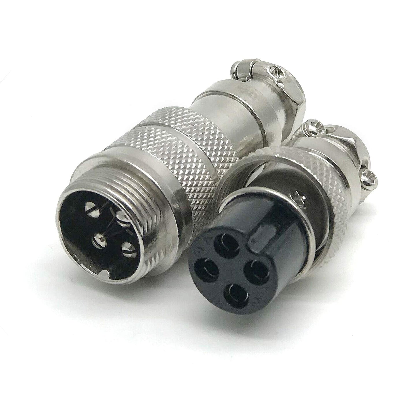 Xiaoyztan 3 Pairs 4-Pin Microphone Male & Female Plugs CB Mic Extension Cable Connectors for CB Radio PC