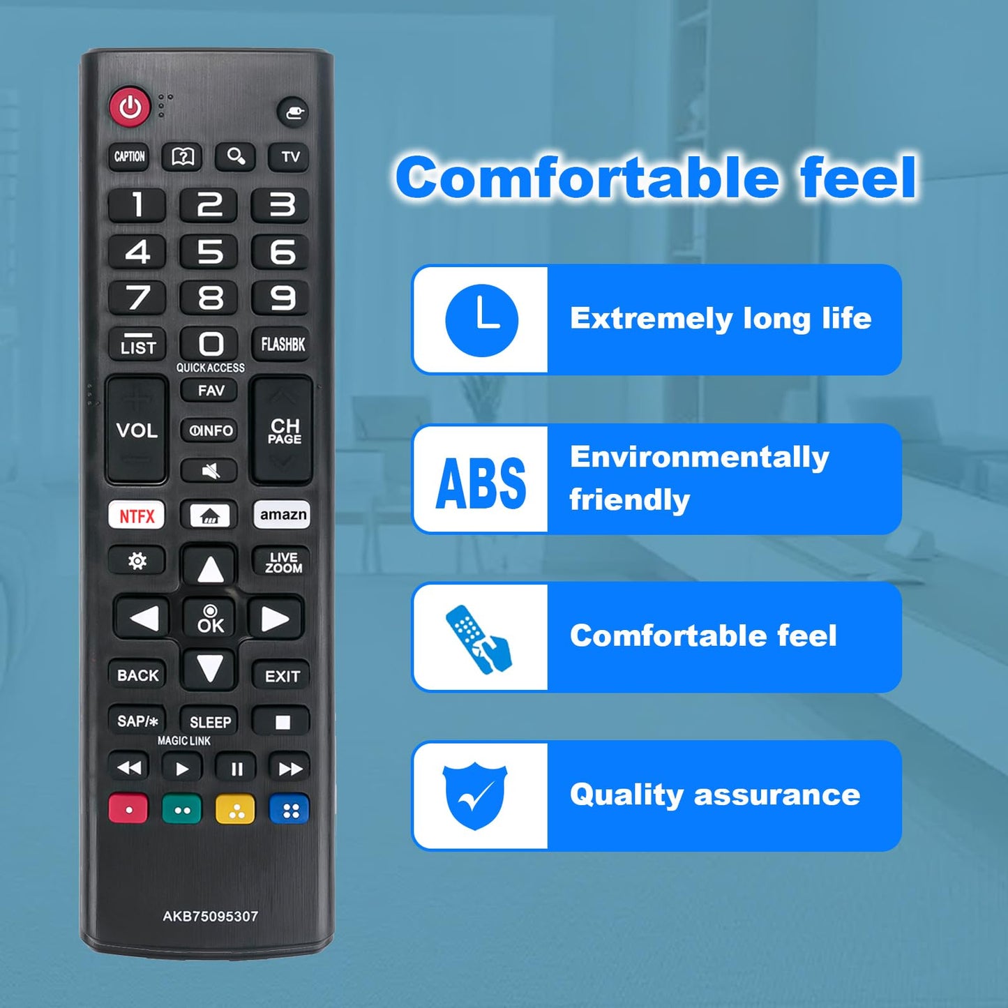 New AKB75095307 Replace Remote fit for LG TV 43UJ6300 49UJ6300 65UJ6300 55UJ6300 55UJ6540 43LJ5500 43LJ550M 49LJ5500 49LJ550M 49UJ6500 55LJ5500