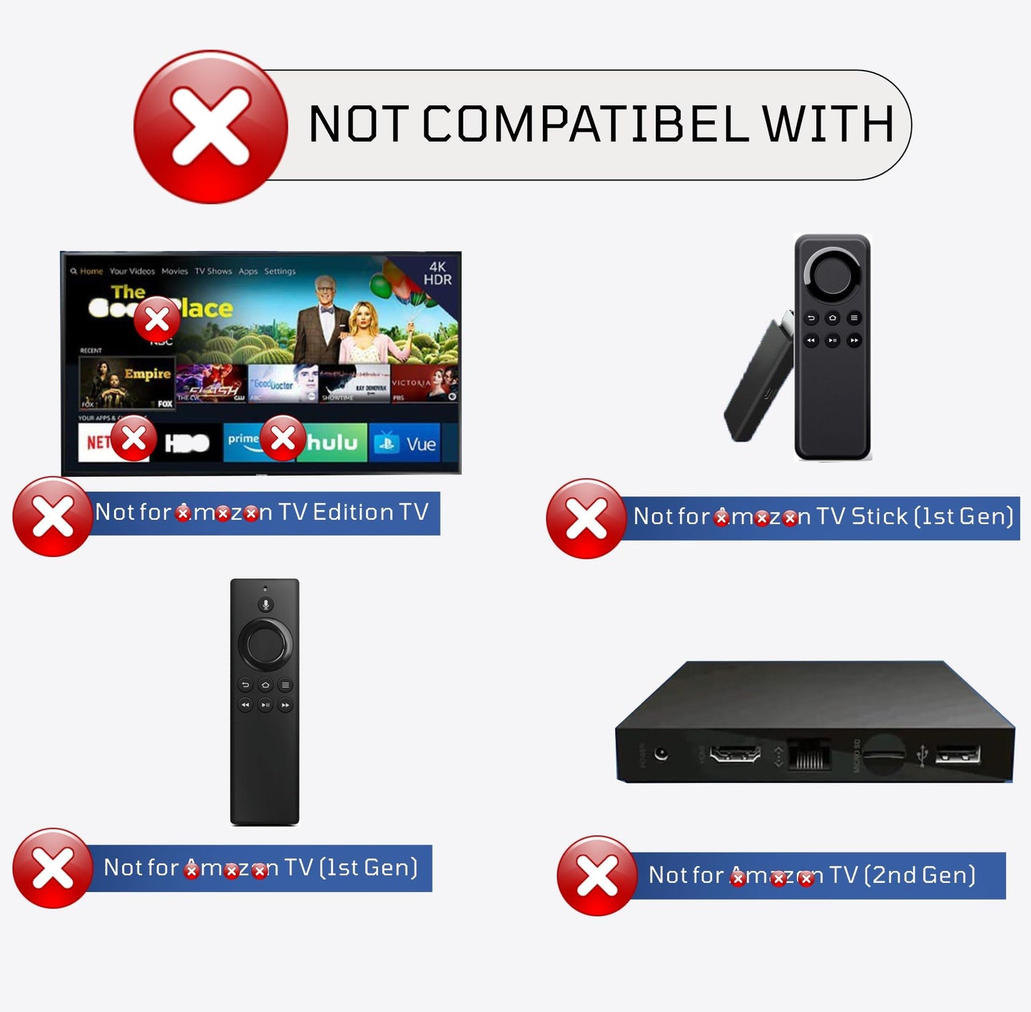 Replacement for Fire Stick Remote, firestick Remote, w/YouTube, Disney Shortcuts, for Amazon Cube, Echo Show, 1 Year Warranty