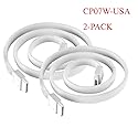 SilverStone Technology CP07W SATA 3 Sleeved White Cable with EMI Guard for 6Gb/s 2-Pack