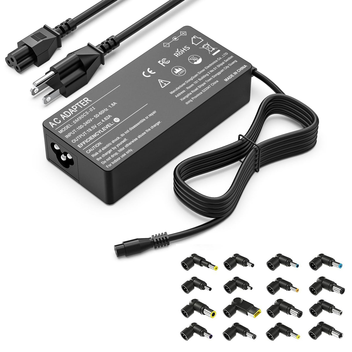 AYKLCZUU 90W Universal Laptop Charger Adapter Replacement for HP Dell Acer Asus Lenovo Toshiba Samsung Sony Google MacBook Fujitsu Gateway Notebook