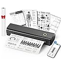 NDYIN Portable Printers Wireless for Travel, N80 Wireless Thermal Printer Bluetooth Inkless Printer Support 8.5" X 11" US Letter & A4, Compatible