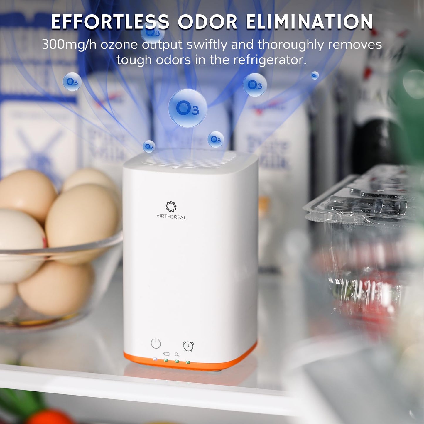 Airthereal PA300-GO Portable Ozone Generator, Battery Powered, White