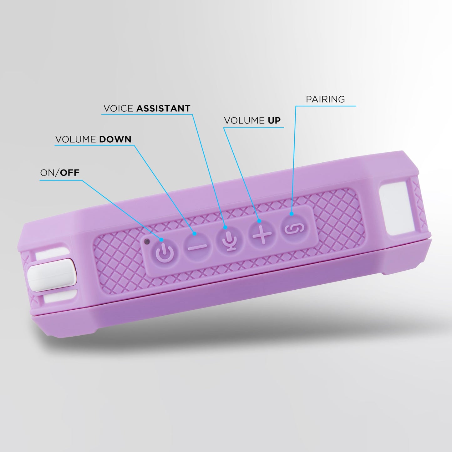 Altec Lansing Portable Bluetooth Speaker HYDRAMINI 2.0, IP67 Waterproof, Portable Speaker, 12h Playtime, Wireless Pairing, USB-C Quick Charge