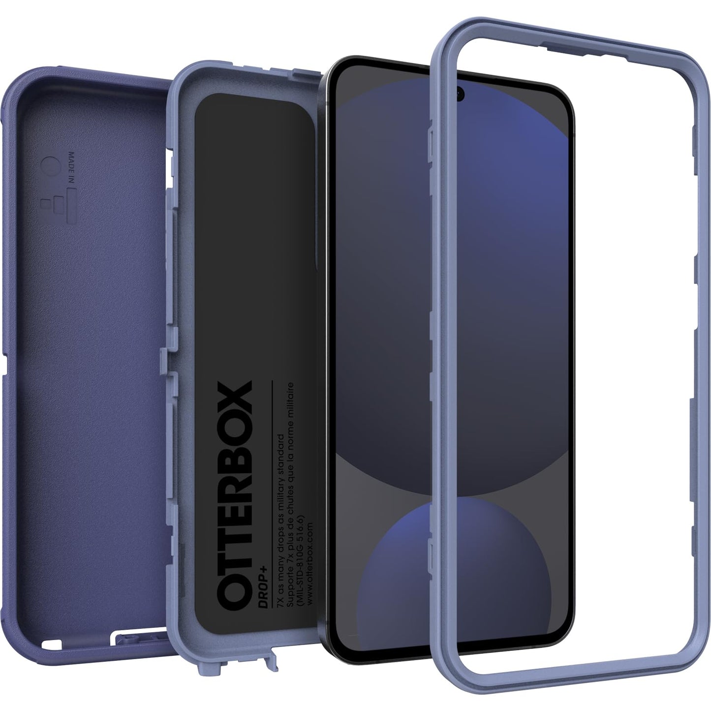 OtterBox Samsung Galaxy S24 FE Defender Series Case - Denver Dusk Purple, Rugged & Durable, with Port Protection