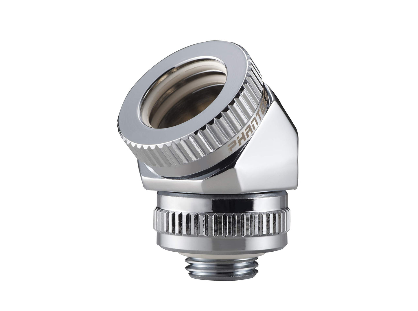 Phanteks 16mm Hard Tube Rotary Fitting 45 Chrome Cooling PH-RA45_CR16