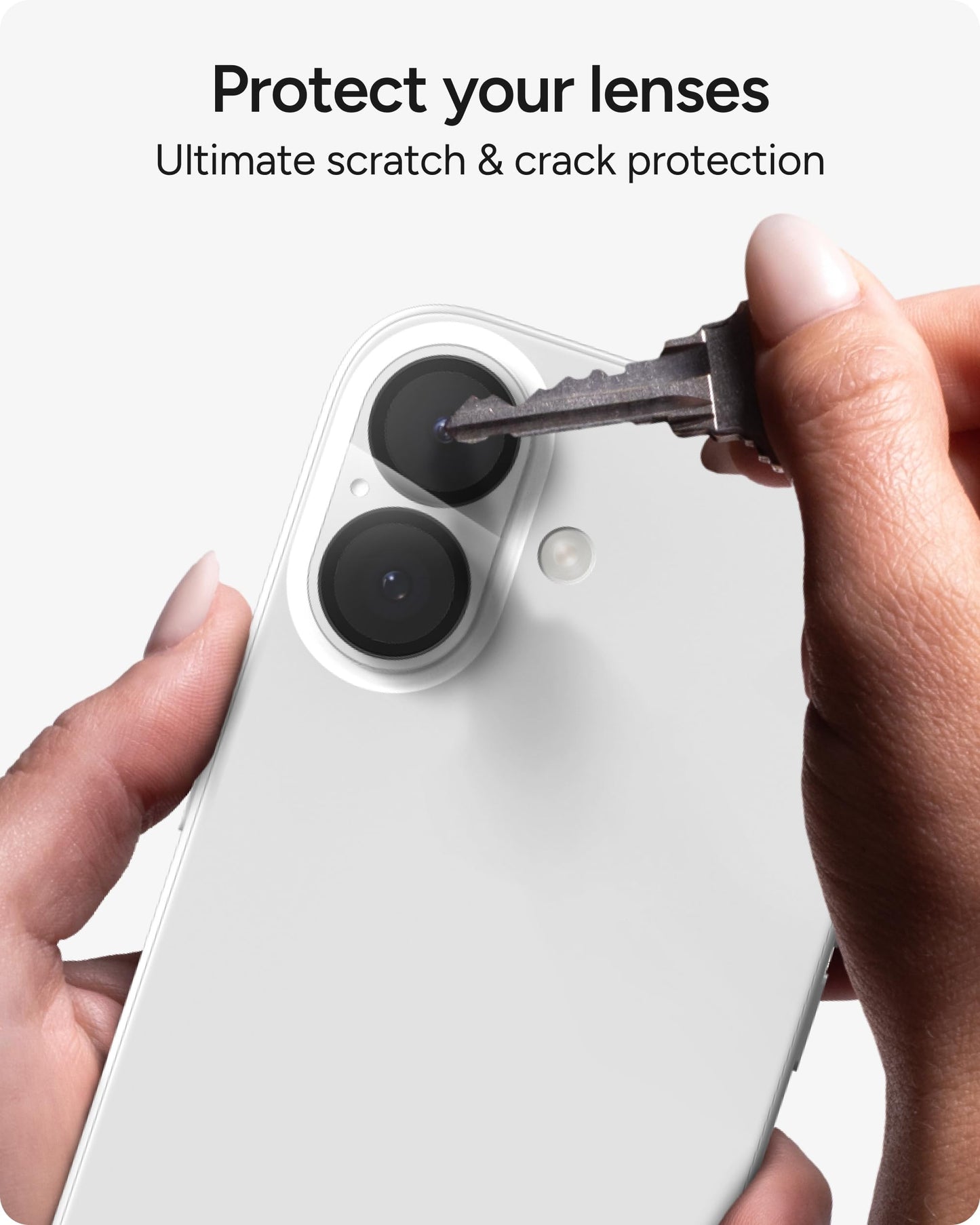 ZAGG Glass Elite iPhone Camera Lens Protector for iPhone 17 - Camera Frame, Maximum Impact & Scratch Protection, Anti-Reflective Technology