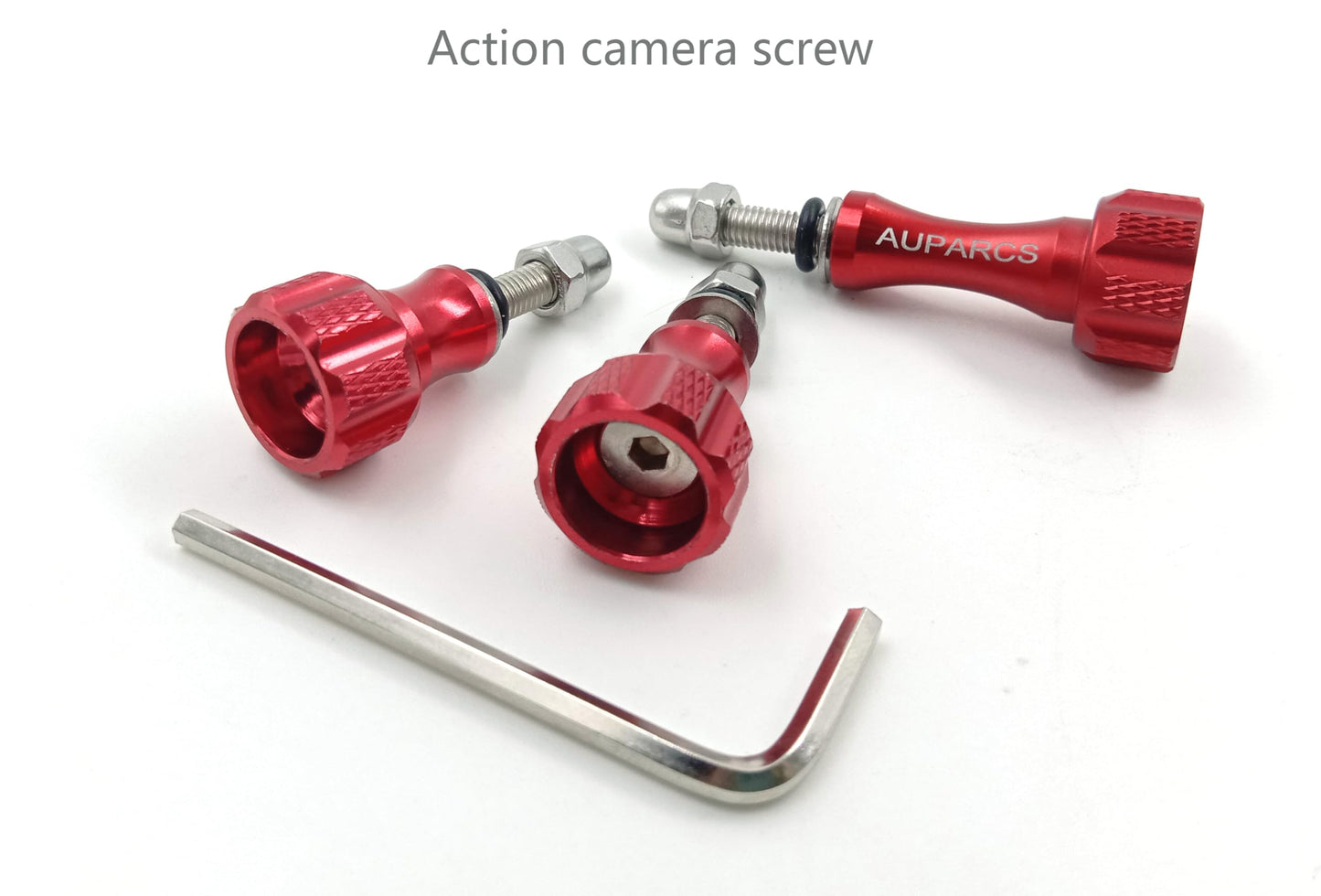 KUDASN Aluminum Alloy 3pcs Thumb Screw Bolts, Tripod/Monopod Mount for GoPro Hero 12, 11, 10, 9, 8, 7, 6, 5, 4, 3+, 3, 2, 1 HD,DJI, AKASO Campark