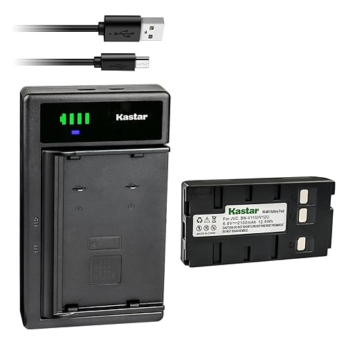 Kastar 1-Pack Battery and Smart USB Charger Replacement for Panasonic BP-12 BP-15 BP-17 BP-18 HHR-V20A/1B HHR-V214A/K HHR-V40A/1B PV-213A PV-214A