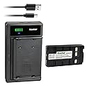 Kastar 1-Pack Battery and Smart USB Charger Replacement for JVC XM-D1BK GR-DVA1 GR-DVA1U GR-DVF1 GR-DVF10 GR-DVF10U GR-DVF20 GR-DVF20U GR-DVF25