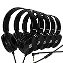 Sonitum Classroom Headphones-Bulk 10-Pack, Student On Ear Comfy Swivel Earphones for Library, School, Airplane, Kids-for Online Learning and Travel…