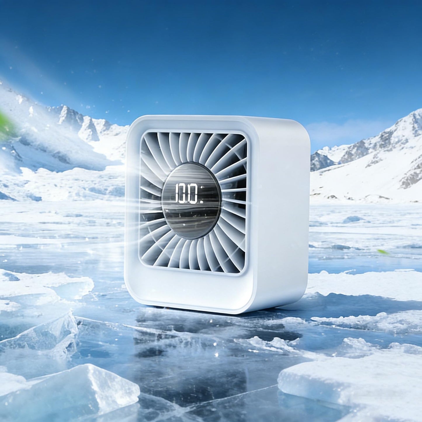 Seklirax Type-C ABS Desktop Cooling Fans 4000mAh Quiet Table Top Fans Adjustable 8-Speed with Turbo Airflow & Digital Display for Bedroom Home Dorm