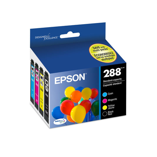 EPSON 288 DURABrite Ultra Ink Standard Capacity Black & Color Cartridge Combo Pack (T288120-BCS) Works with Expression XP-330, 430, 434, 340, 440, 446
