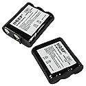 HQRP 2- Pack Phone Battery Compatible with Panasonic KX-TG2740, KX-TG2740S, KX-TG2750S, KX-TG2770, KX-TG2770S, KX-TG2970, KX-TGA290