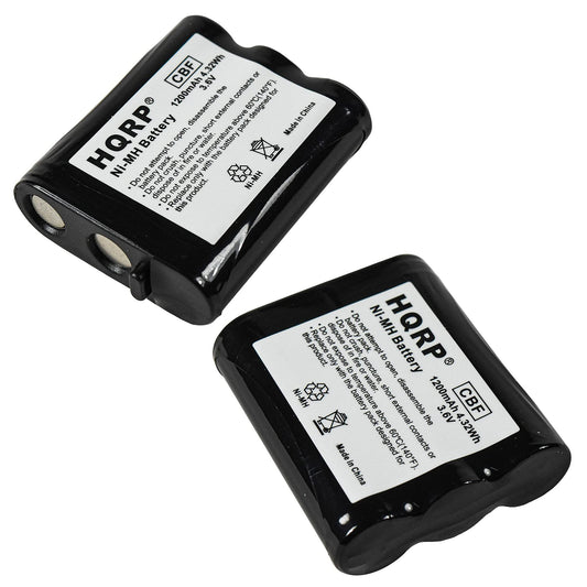 HQRP 2- Pack Phone Battery Compatible with Panasonic KX-TG2740, KX-TG2740S, KX-TG2750S, KX-TG2770, KX-TG2770S, KX-TG2970, KX-TGA290