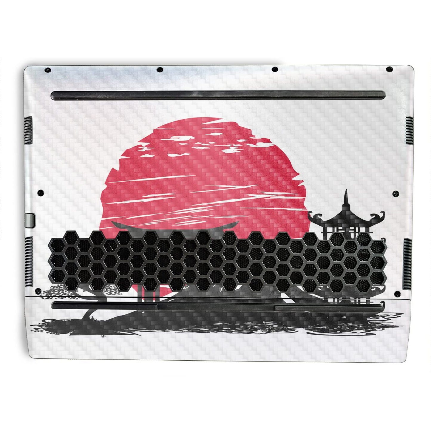 MightySkins Carbon Fiber Skin Compatible With Alienware M15 R7 (2022) Full Wrap Kit - Japanese Style | Protective Durable Textured Carbon Fiber…