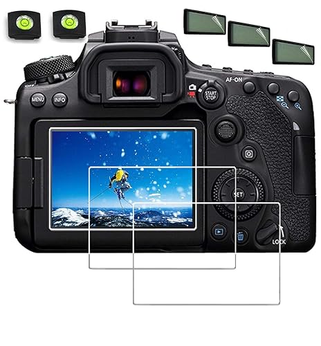Glass Screen Protector Compatible for Canon EOS 90d 80d 70d Digital SLR Camera,debous Anti-scratch Tempered Glass Clera Hard Protective Film Shield