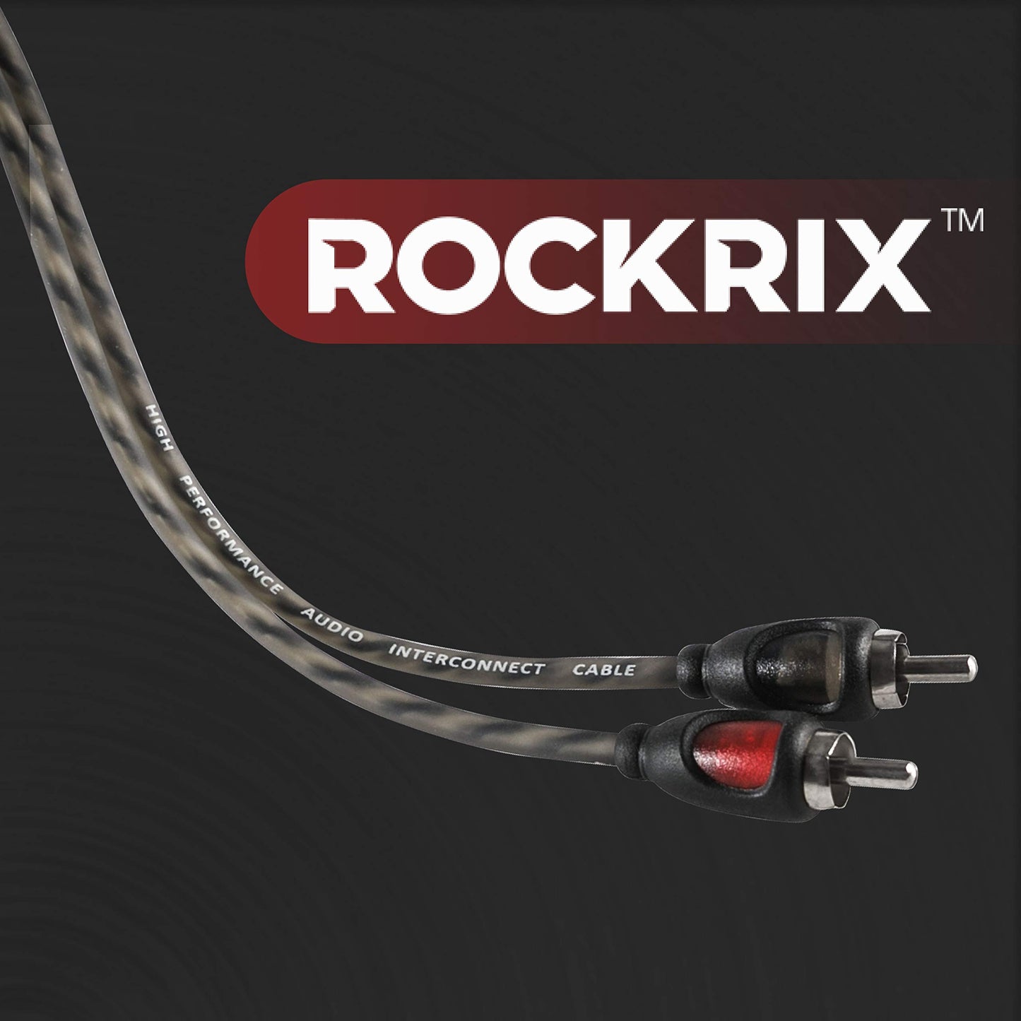 ROCKRIX Twisted Pair RCA Stereo Signal Cable for Home Theater, HDTV, Amplifiers, Hi-Fi Systems - 14ft