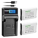 Kastar Battery (X2) & Slim LCD Charger for Nik EN-EL23, ENEL23 MH-67 and Nik Coolpix P600, P610 S810c, P900 Digital Cameras