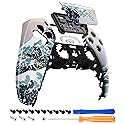 eXtremeRate The Great Wave Touchpad Front Top Shell Compatible with ps5 Controller BDM-010 020 030 040 050, DIY Replacement Shell Custom Touch Pad
