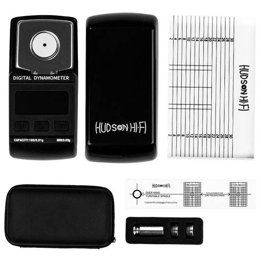 Hudson Hi-Fi Turntable Cartridge Alignment Kit - The Audiophile Purists Perfected 3-Piece LP Cartridge Setup Set. Accuracy Optimized Digital Scale