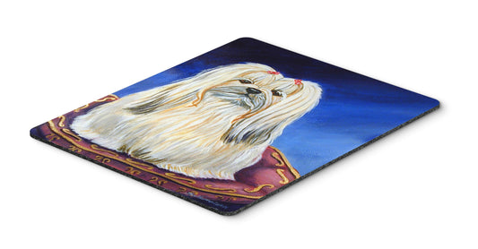 Caroline's Treasures 7129MP Lhasa Apso Mouse Pad, Hot Pad or Trivet for Home Office Gaming Working Computers Laptop Mouse Mat,Washable Large Mousepad