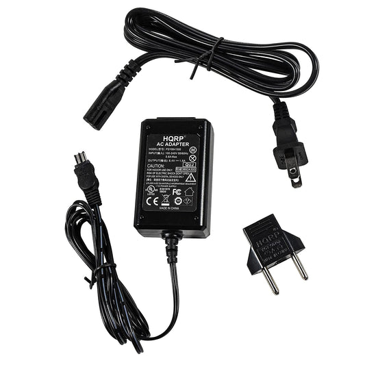 HQRP Replacement AC Adapter/Charger Compatible with Sony Mavica MVC-FD85, MVC-FD87, MVC-FD90, MVC-FD95, MVC-FD97 Digital Camera with USA Cord & Euro
