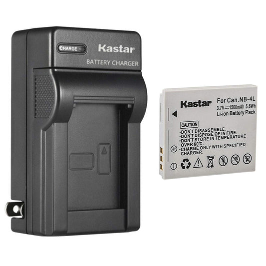 Kastar 1-Pack Battery and AC Wall Charger Replacement for Canon PowerShot SD430, PowerShot SD450, PowerShot SD600, PowerShot SD630, PowerShot SD750