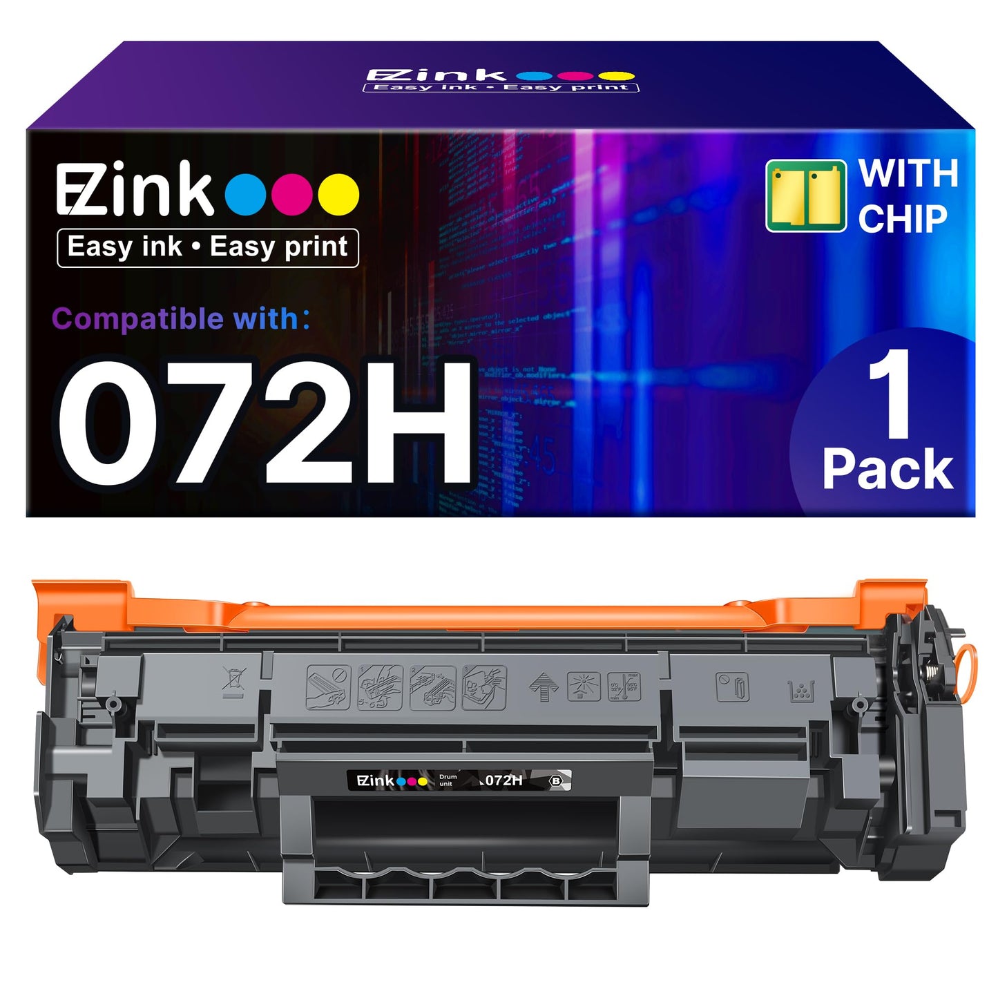 E-Z Ink 072H Toner Cartridge Compatible for Canon 072 072H Black High-Yield CRG-072H CRG072 Toner Cartridge for Canon ImageCLASS MF284dw MF287dw