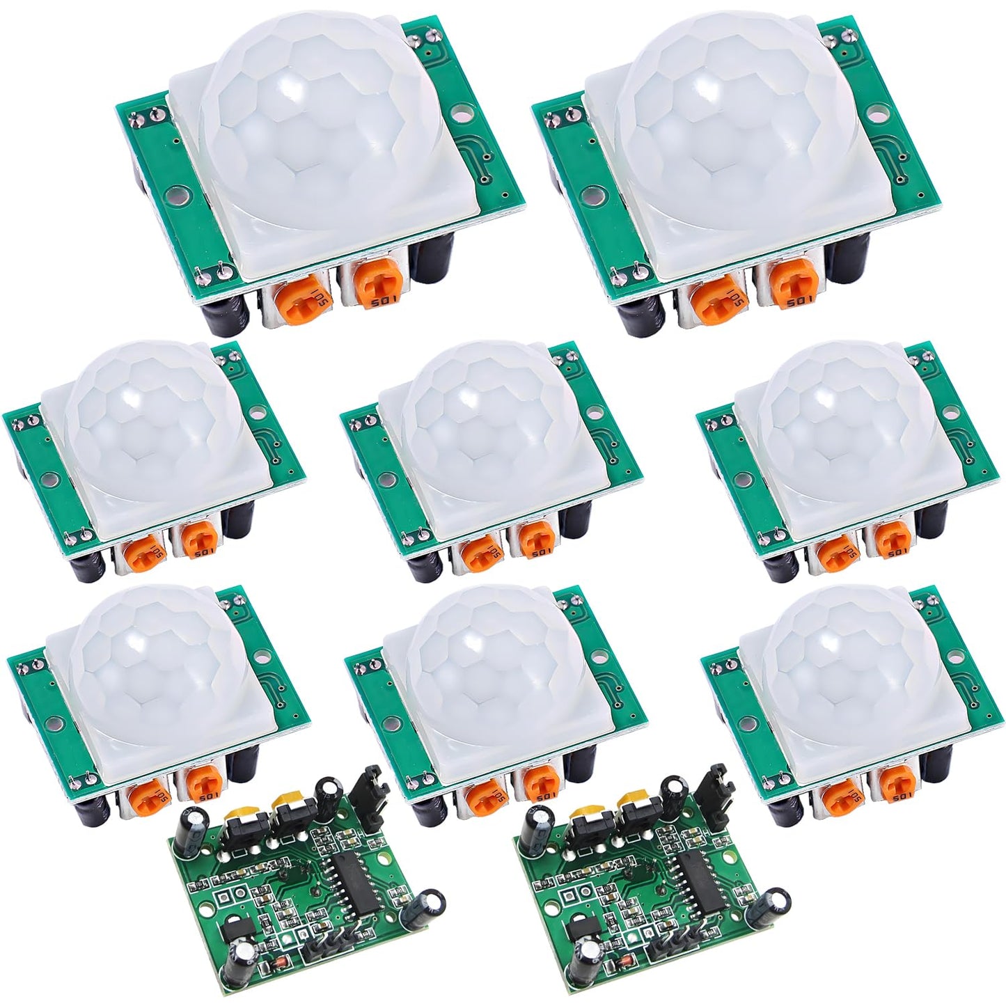 DaFuRui 10PCS HC-SR501 PIR Module Pyroelectric Infrared Motion Sensor Module Detector