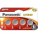 Panasonic CR2032 3.0 Volt Long Lasting Lithium Coin Cell Batteries in Child Resistant, Standards Based Packaging, 4 Pack