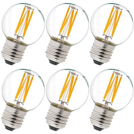 LiteHistory G16.5 Edison Bulbs,E26 Led Bulb 60 watt,Warm White 2700K,Clear
