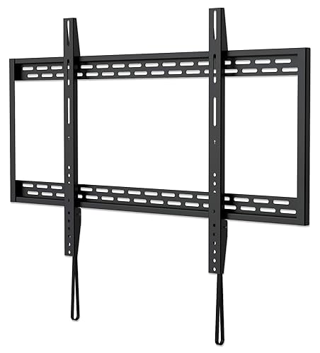 Manhattan 461993 Slim Fixed Wall Bracket LED LCD TV 60-100" Black
